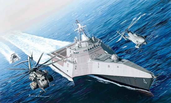 1/700 现代美国 LCS-4 科罗拉多号濒海战斗舰