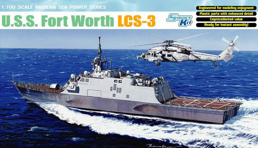 1/700 现代美国 LCS-3 沃斯堡号濒海战斗舰 1/700 现代美国 LCS-3 沃斯堡号濒海战斗舰
