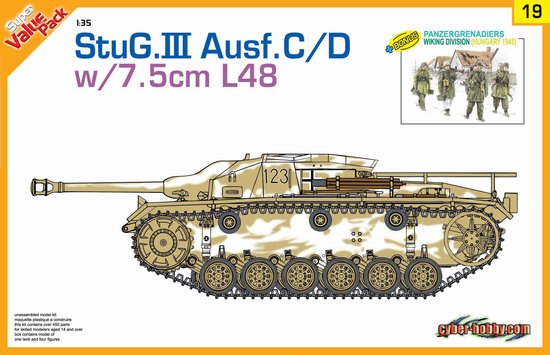 1/35 二战德国三号突击炮C/D型 7.5cm L/48