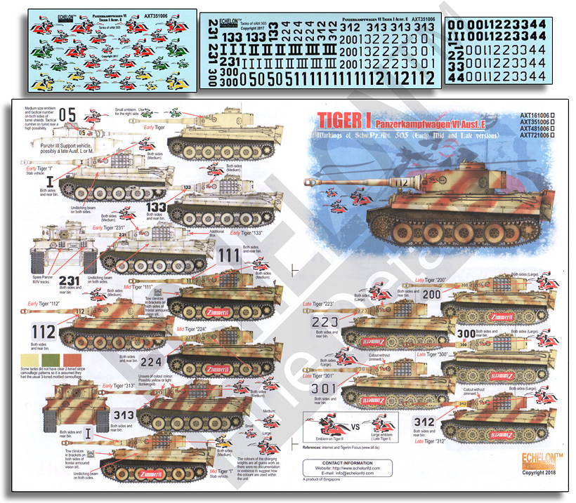 1/35 二战德国虎I重型坦克"第505重装甲营" - 点击图像关闭