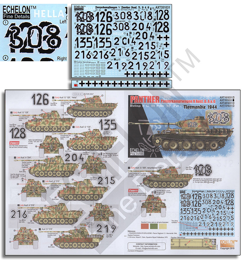 1/35 二战德国豹式中型坦克"第12青年团装甲师"(1)