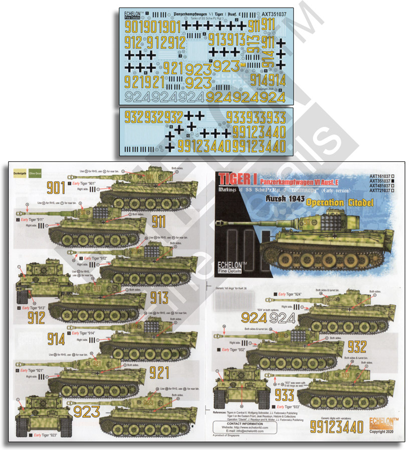 1/35 二战德国虎I重型坦克"第3党卫军重装甲团, 库尔斯克1943年, 堡垒行动"