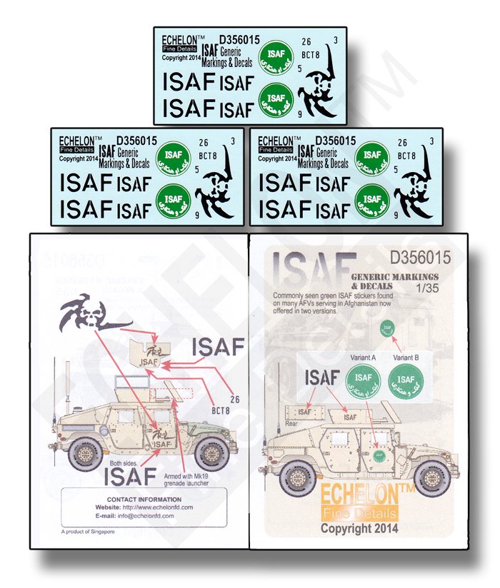 1/35 ISAF 国际安全援助部队标记