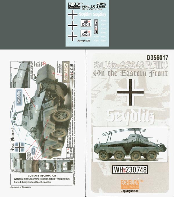 1/35 二战德国 Sd.Kfz.232 八轮重型装甲车 "东部战线" - 点击图像关闭