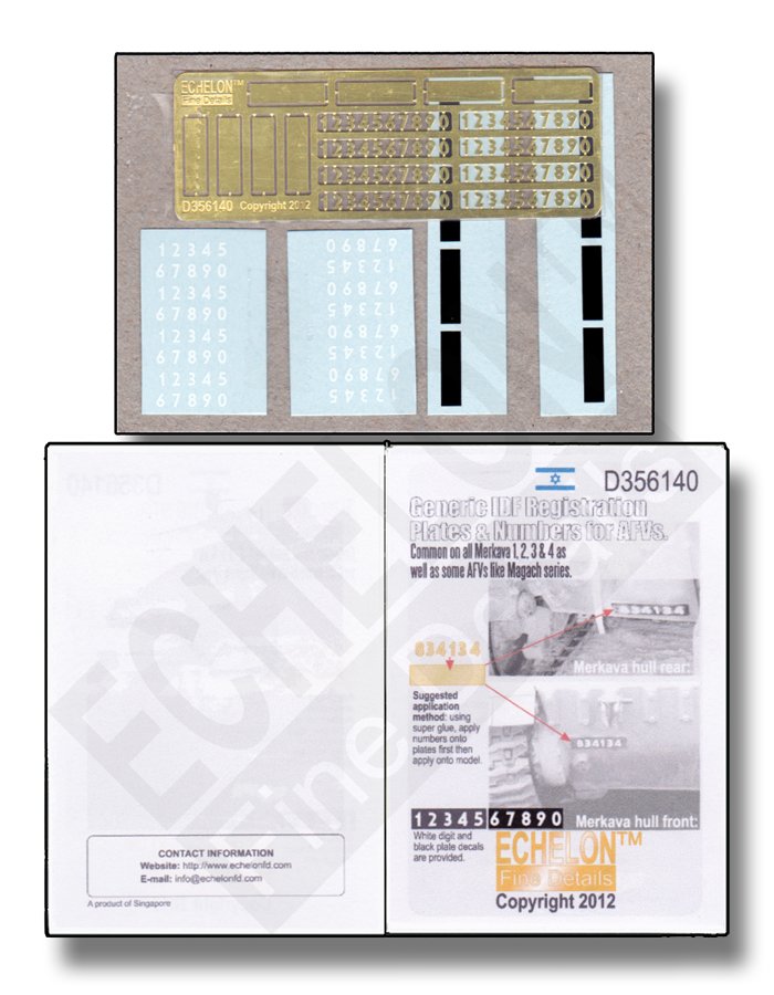 1/35 现代以色列国防军通用号码牌与编号 - 点击图像关闭