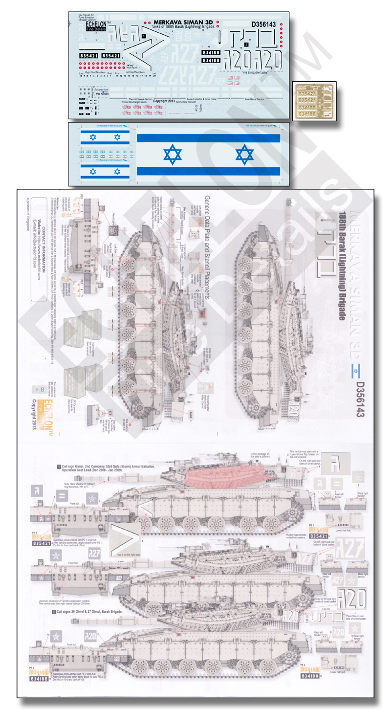 1/35 现代以色列梅卡瓦斯曼3D型主战坦克(Pt.1)