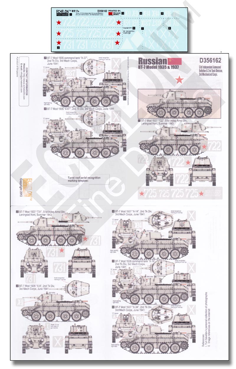 1/35 二战俄罗斯 BT-7 1935/37 轻型坦克 - 点击图像关闭