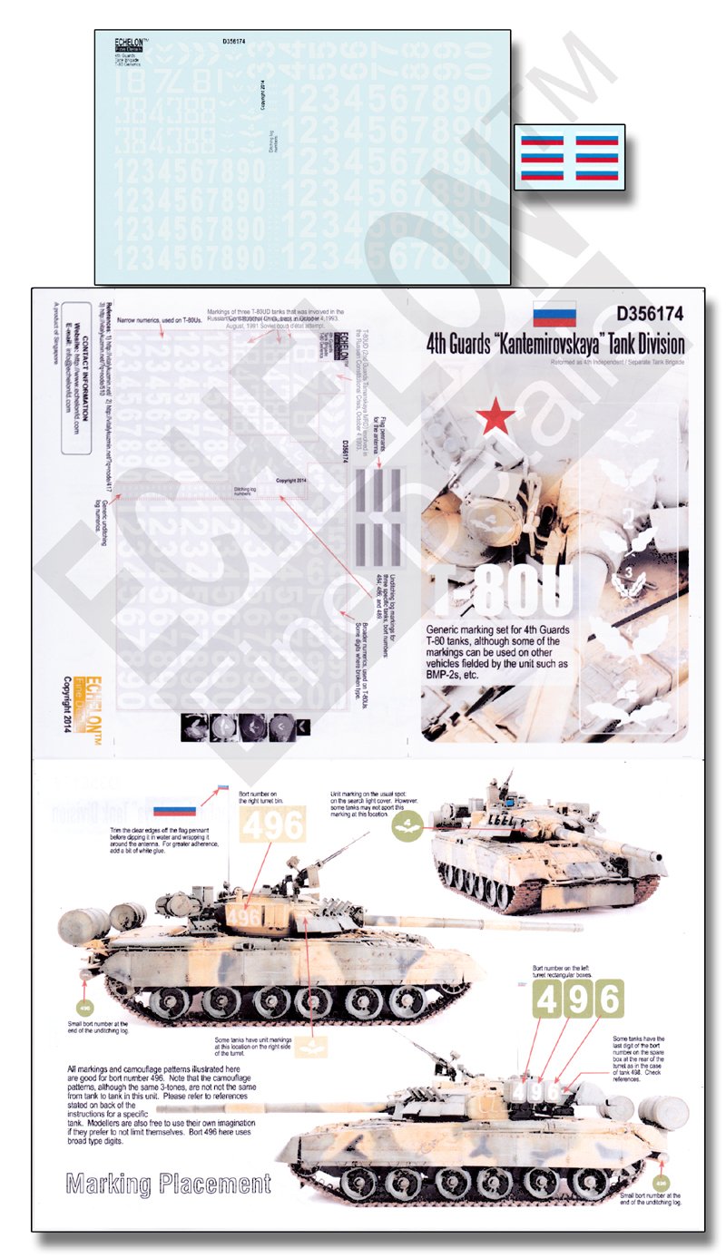 1/35 现代俄罗斯 T-80U 主战坦克"第4近卫坦克师" - 点击图像关闭