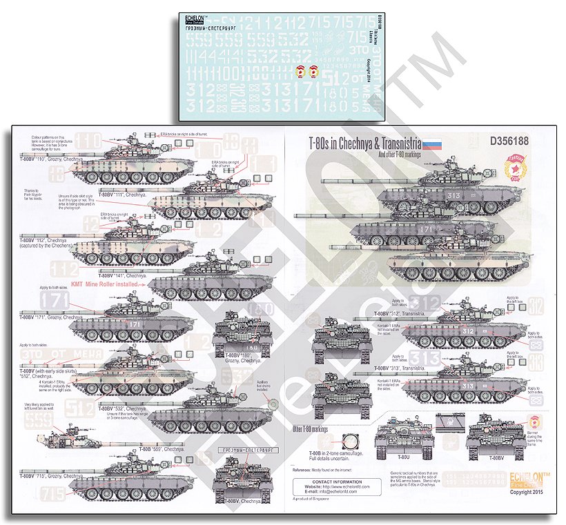 1/35 T-80 主战坦克"车臣与德涅斯特河沿岸" - 点击图像关闭