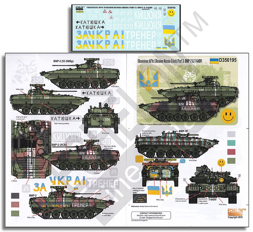 1/35 现代乌克兰装甲部队#3"乌克兰危机, BMP-2, T-64BV"