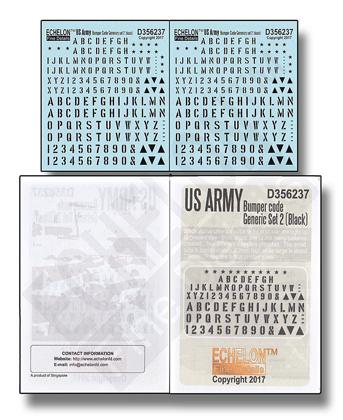 1/35 现代美国陆军保险杠黑色战术标记(2) - 点击图像关闭