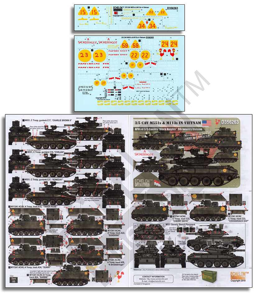 1/35 越战美国 M551, M113 装甲车辆"第9步兵师"