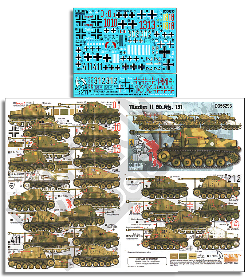 1/35 二战德国黄鼠狼II坦克歼击车战术标记 - 点击图像关闭