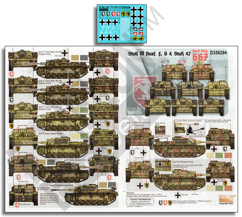 1/35 二战德国三号突击炮F/G型与四二型突击炮“第667突击炮旅”