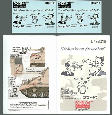 1/48 二战英国谢尔曼中型坦克卡通标记 1/48 二战英国谢尔曼中型坦克卡通标记