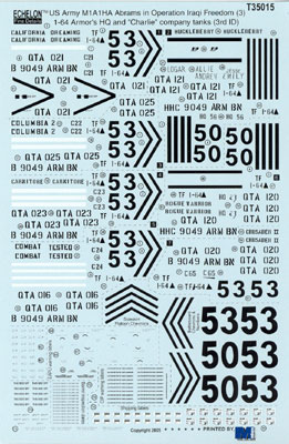 1/35 现代美国陆军第3步兵师 M1A1HA 艾布拉姆斯主战坦克 OIF P.3