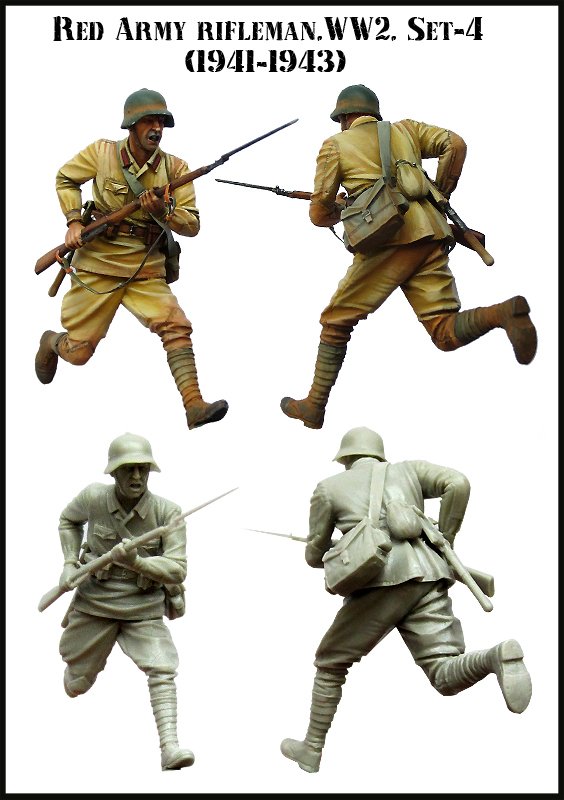 1/35 二战苏联士兵1941-43年(4) - 点击图像关闭