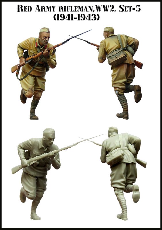 1/35 二战苏联士兵1941-43年(5) - 点击图像关闭