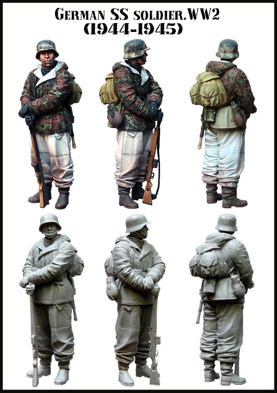 1/35 二战德国党卫军士兵(1)"1944-45年"