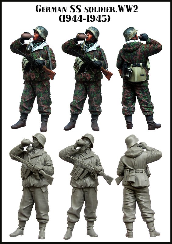 1/35 二战德国党卫军士兵(2)"1944-45年" - 点击图像关闭