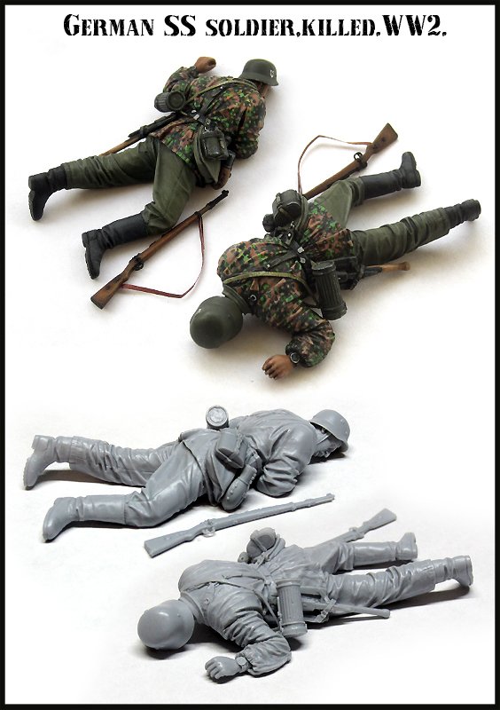 1/35 二战德国党卫军死亡士兵