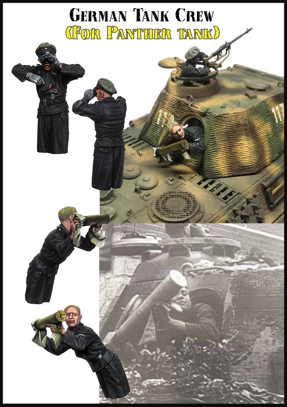 1/35 二战德国武装党卫军战车乘员组 - 点击图像关闭