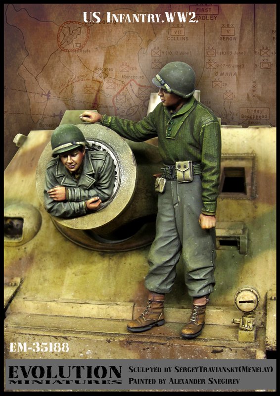 1/35 二战美国步兵组(1) - 点击图像关闭
