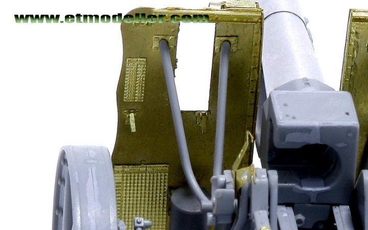 1/35 二战德国 15cm sIG.33 重步兵炮改造蚀刻片(配威龙6259/6473)