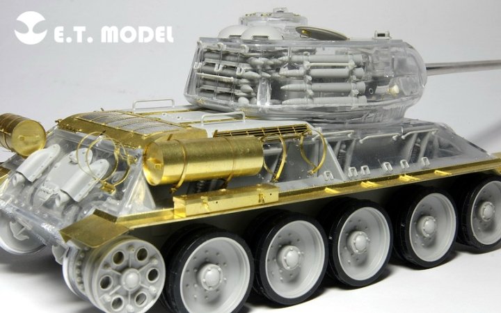 1/35 二战苏联 T-34/85 中型坦克改造蚀刻片(配AFV Club 35S56) - 点击图像关闭