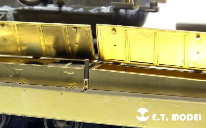 1/35 二战美国 M26 潘兴中型坦克储物箱改造蚀刻片(配田宫35254)