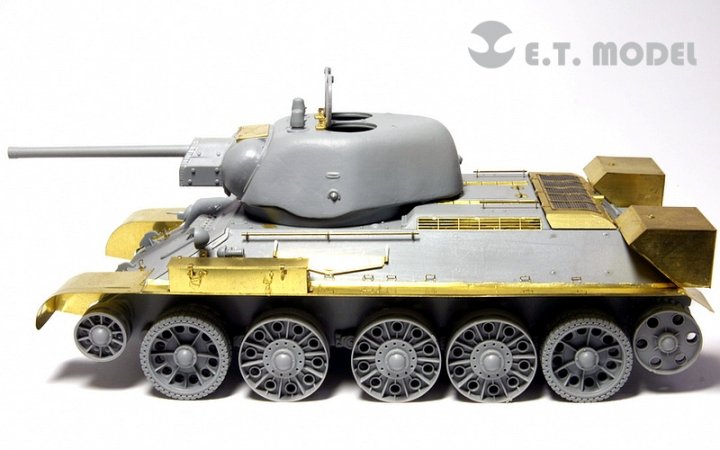 1/35 二战苏联 T-34/76 中型坦克铸造炮塔1942年型改造蚀刻片(配威龙6487/6424)