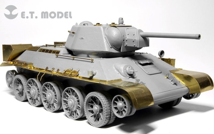 1/35 二战苏联 T-34/76 中型坦克铸造炮塔1942年型改造蚀刻片(配威龙6487/6424)