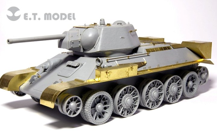 1/35 二战苏联 T-34/76 中型坦克铸造炮塔1942年型改造蚀刻片(配威龙6487/6424)