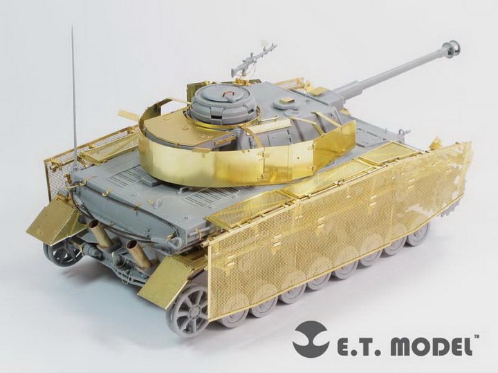 1/35 二战德国四号战车J型侧裙板后期型改造蚀刻片(配威龙)