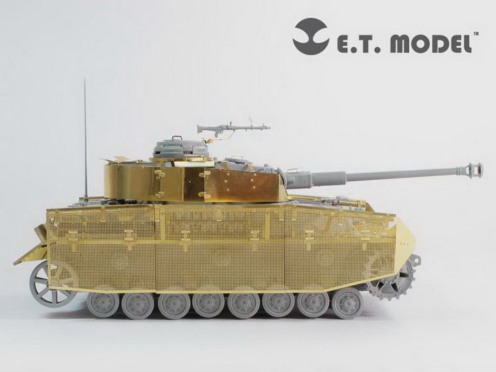 1/35 二战德国四号战车J型侧裙板后期型改造蚀刻片(配威龙) - 点击图像关闭