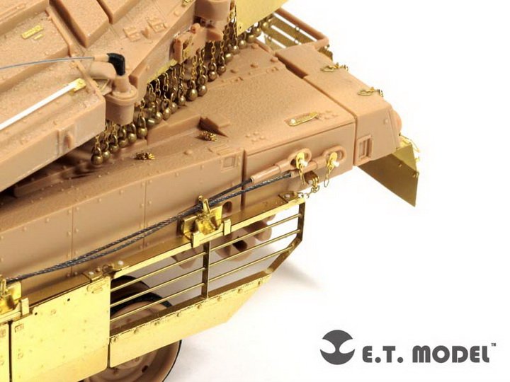 1/35 现代以色列梅卡瓦4型主战坦克侧裙板改造蚀刻片(配爱德美13227)