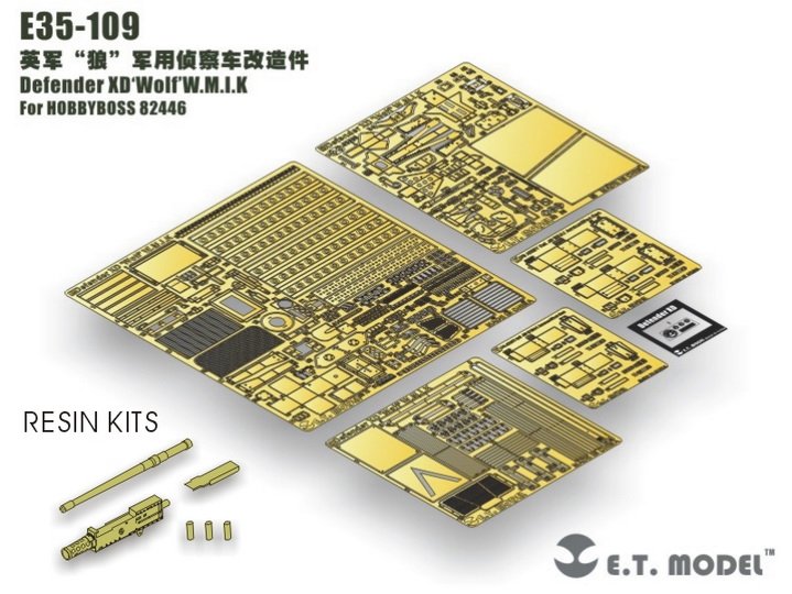 1/35 现代英国狼式军用侦察车改造蚀刻片(配Hobby Boss 82446)