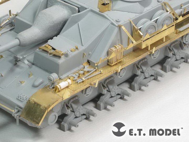 1/35 二战德国四号突击炮后期型改造蚀刻片(配威龙)