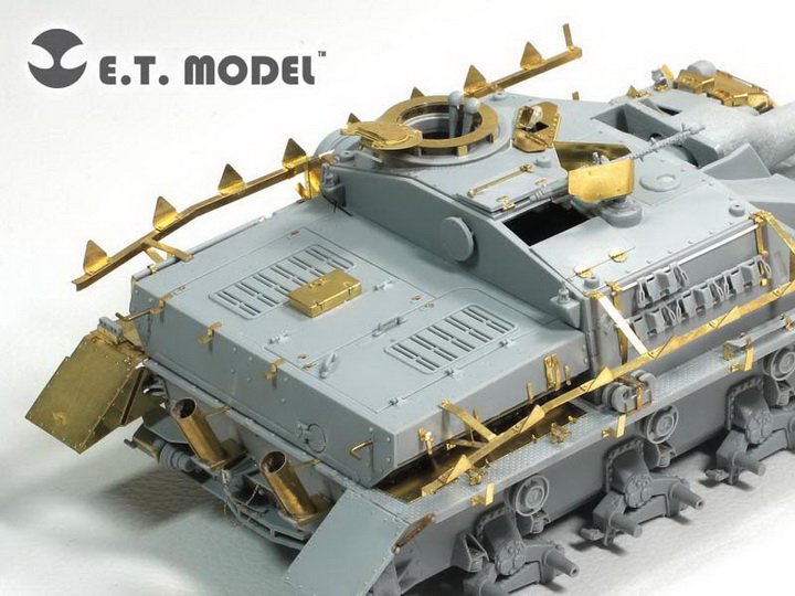 1/35 二战德国四号突击炮后期型改造蚀刻片(配威龙)