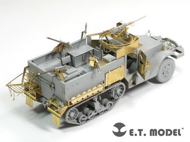 1/35 二战美国 M2A1 半履带装甲车改造蚀刻片(配威龙6329)