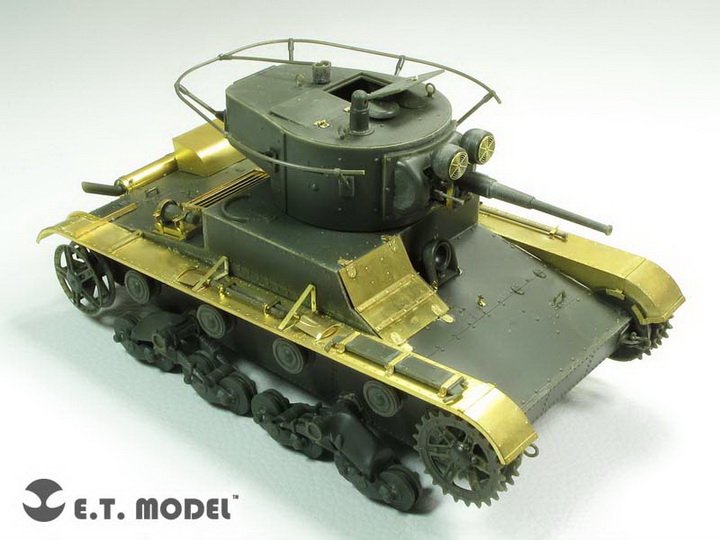 1/35 二战苏联 T-26 轻型坦克1935年型改造蚀刻片(配Hobby Boss 82496)