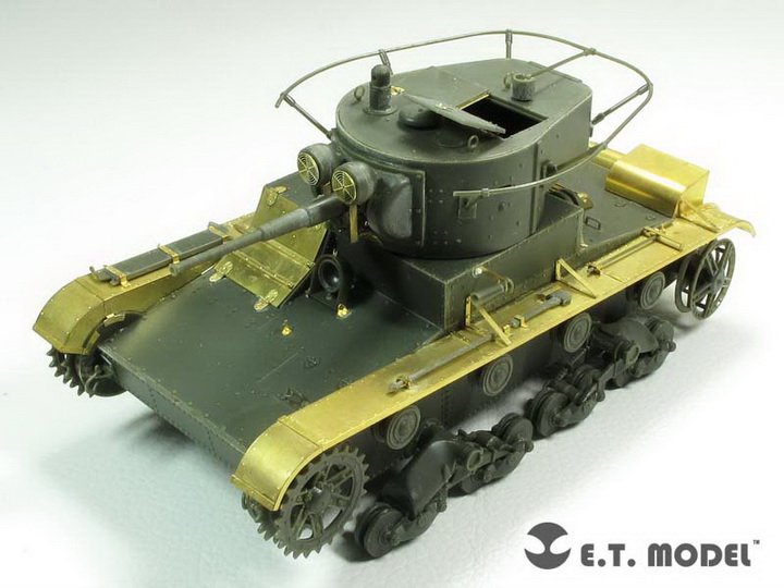 1/35 二战苏联 T-26 轻型坦克1935年型改造蚀刻片(配Hobby Boss 82496)