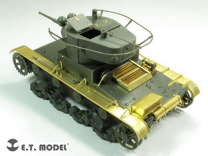 1/35 二战苏联 T-26 轻型坦克1935年型改造蚀刻片(配Hobby Boss 82496)