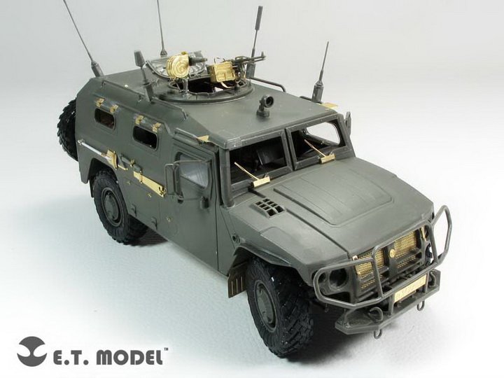 1/35 现代俄罗斯 GAZ-2330 虎式装甲车改造蚀刻片(配Meng VS-003)