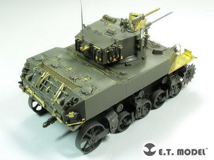 1/35 二战美国 M5A1 斯图亚特轻型坦克初期型改造蚀刻片(配AFV Club)