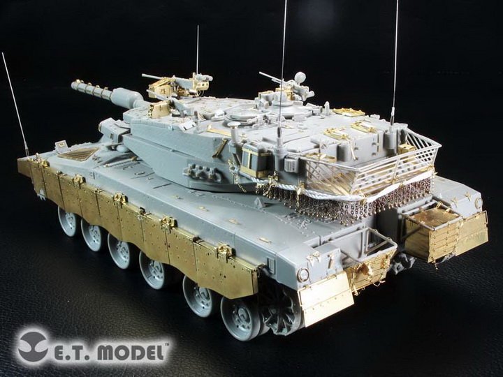 1/35 现代以色列梅卡瓦3(BAZ)型主战坦克侧裙板改造蚀刻片(配Meng TS-005)