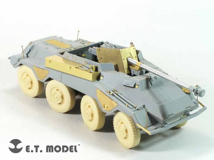 1/35 二战德国 Sd.Kfz.234/4 轮式坦克歼击车改造蚀刻片(配威龙)