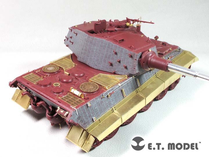 1/35 二战德国虎王重型坦克亨舍尔炮塔型改造蚀刻片(配Meng Model)