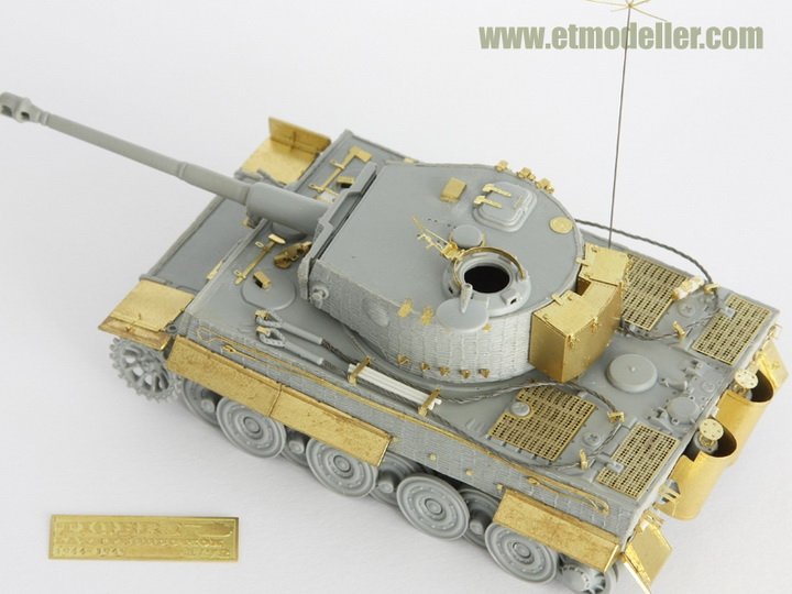 1/72 二战德国虎I重型坦克后期型改造蚀刻片(配威龙)