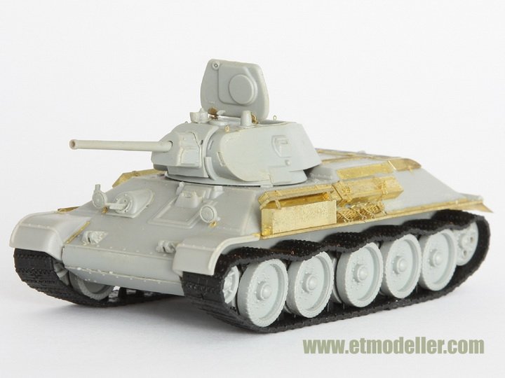 1/72 二战苏联 T-34/76 中型坦克1941年型改造蚀刻片(配威龙)